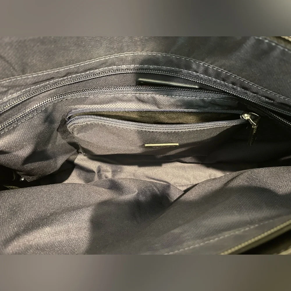 Tumi Leather Messenger Laptop Bag